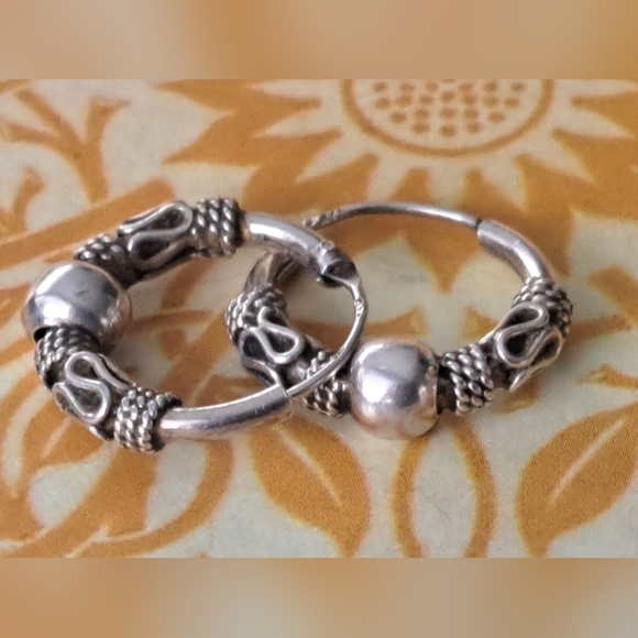 Jewelry - 925 sterling silver  vali hoop earrings